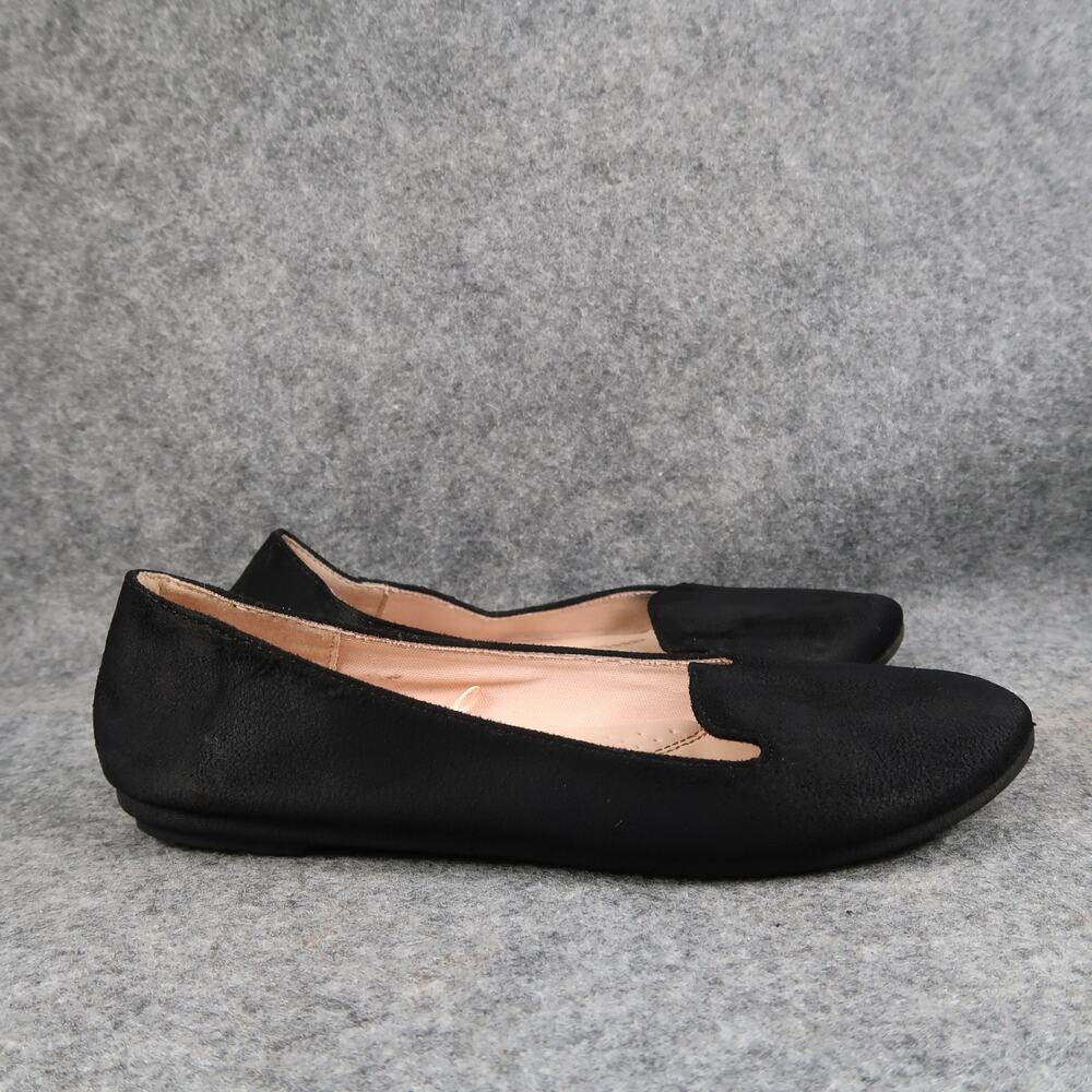 Link Shoes Kids Girls 3 Ballet Flats Loafer Slip On Black Round Toe Skimmer
